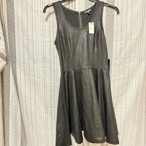 Express Metallic Black Mini Dress